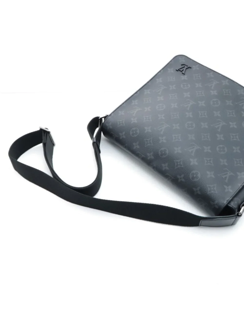 Louis Vuitton District Shoulder Bag Monogram Eclipse Black